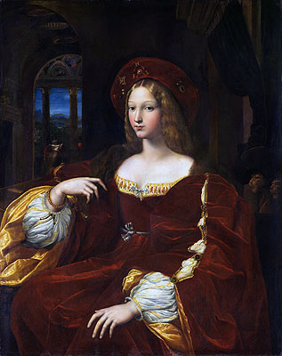 Bildnis der Doña Isabel de Requesens, Vizekönigin von Neapel (Porträt der Johanna von Aragon) | Raphael | Gemälde Reproduktion