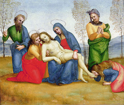 Lamentation over the Dead Christ, c.1504 | Raphael | Painting Reproduction