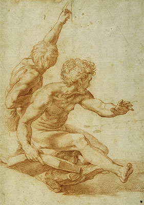 St. Andrew and Another Apostle in 'The Transfiguration' | Raphael | Painting Reproduction