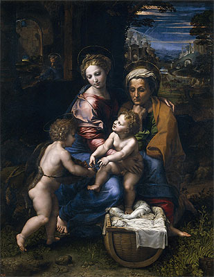 The Holy Family (The Pearl), c.1518 | Raphael | Painting Reproduction