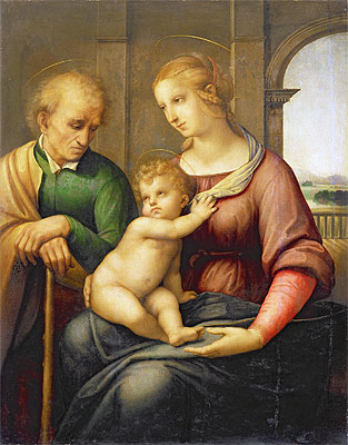 Holy Family (Madonna with Beardless Joseph), c.1505/06 | Raphael