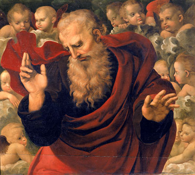 God the Father Blessing, c.1508 | Raphael | Painting Reproduction