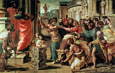 The Sacrifice at Lystra, c.1515/16 | Raphael | Gemälde Reproduktion