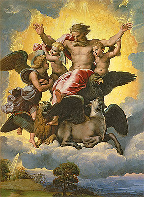 Vision of Ezekiel, c.1518 | Raphael | Painting Reproduction