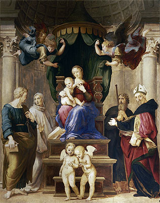 Madonna del Baldacchino, c.1507 | Raphael | Painting Reproduction