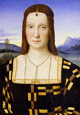 Portrait of Elisabetta Gonzaga, c.1503 | Raphael | Painting Reproduction