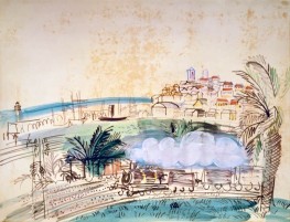 Antibes. Die Eisenbahn | Raoul Dufy | Gemälde Reproduktion