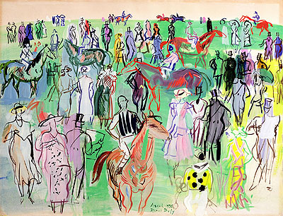 Ascot, 1938 | Raoul Dufy | Painting Reproduction