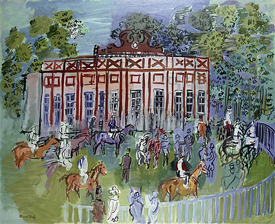 The Paddock at Chantilly, 1939 | Raoul Dufy | Painting Reproduction