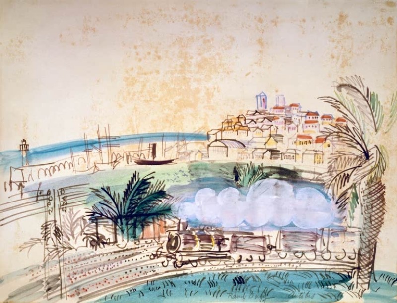 Antibes. Die Eisenbahn, 1926 | Raoul Dufy