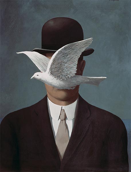 Mann mit Melone, 1964 von Rene Magritte | Gemälde-Reproduktion