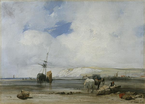 On the Coast of Picardy, c.1826 | Richard Parkes Bonington | Painting Reproduction