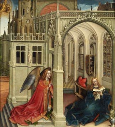 Die Verkündigungs, c.1420/25 von Robert Campin | Gemälde-Reproduktion