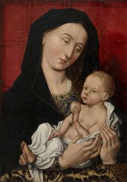 Virgin and Child, c.1481/00 by Robert Campin | Painting Reproduction