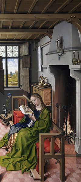 Die Heilige Barbara, 1438 | Robert Campin | Gemälde Reproduktion