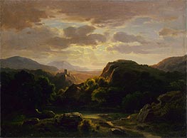 Erinnerungen an Szene bei Auerbach, c.1856 von Robert Scott Duncanson | Gemälde-Reproduktion