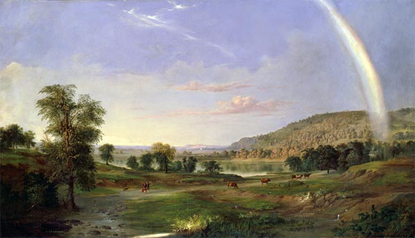 Landscape with Rainbow, 1859 | Robert Scott Duncanson | Painting Reproduction