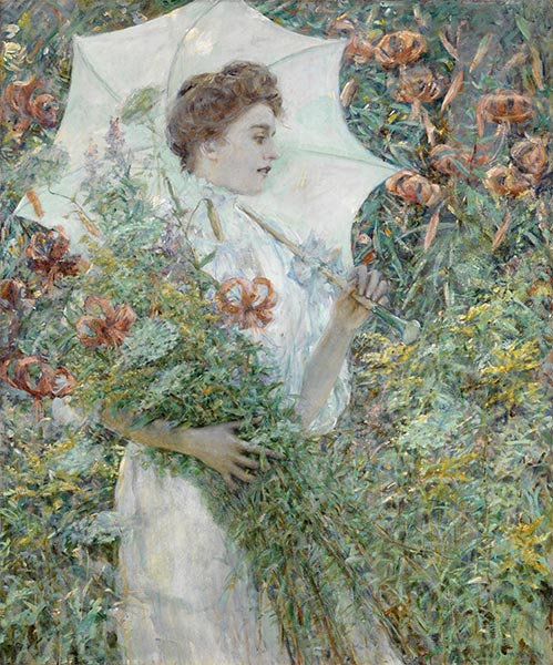 The White Parasol, c.1907 | Robert Reid | Painting Reproduction