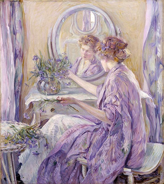 The Violet Kimono, c.1910 | Robert Reid | Painting Reproduction