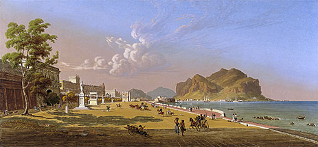 View of Palermo, 1845 | Robert Salmon | Gemälde Reproduktion