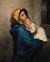 Madonnina (Die Madonna der Straßen), 1897 von Roberto Ferruzzi | Gemälde-Reproduktion