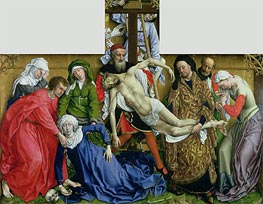 Descent from the Cross, c.1435 von van der Weyden | Gemälde-Reproduktion