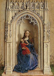 Madonna Enthroned, c.1433 by van der Weyden | Painting Reproduction
