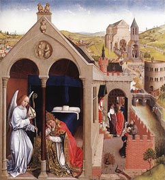 Dream of Pope Sergius, c.1437/40 by van der Weyden | Painting Reproduction