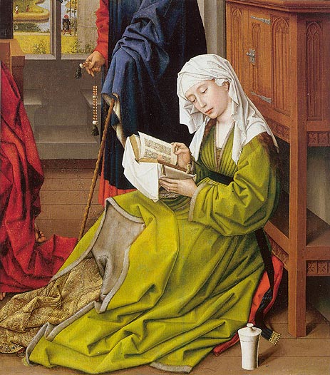The Magdalen Reading, a.1438 by Rogier van der Weyden | Painting Reproduction