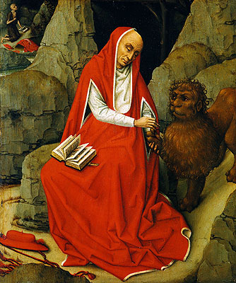 Saint Jerome in the Desert, c.1450/65 by Rogier van der Weyden | Painting Reproduction