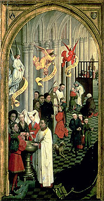 The Altarpiece of the Seven Sacraments, c.1445/50 | van der Weyden | Gemälde Reproduktion
