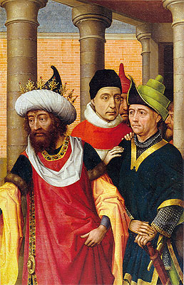 Group of Men, a.1460 | van der Weyden | Gemälde Reproduktion