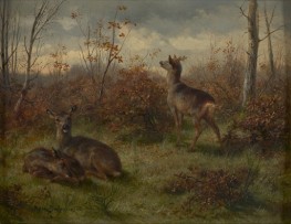 Roe Deer, 1860 by Rosa Bonheur | Painting Reproduction