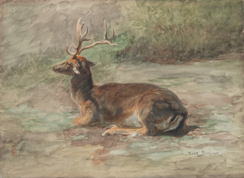 Liegender Hirsch, c.1875/85 | Rosa Bonheur