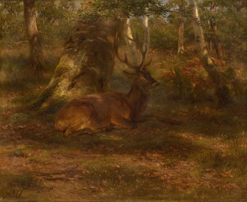 Wald mit einem Rehbock, 1875 | Rosa Bonheur