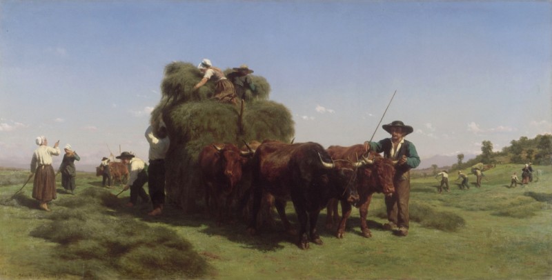 Heuernte in der Auvergne, 1855 | Rosa Bonheur