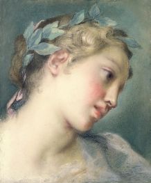 Muse, 1720s von Rosalba Carriera | Gemälde-Reproduktion