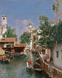 Venice, undated by Rubens Santoro | Painting Reproduction