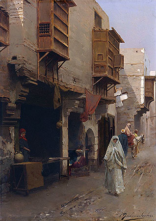 A Street in North Africa, undated | Rubens Santoro | Painting Reproduction