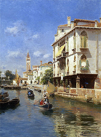 Canale della Guerra, Venice, undated | Rubens Santoro | Gemälde Reproduktion
