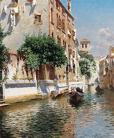 St. Apostoli Canal, Venice, n.d. | Rubens Santoro | Gemälde Reproduktion