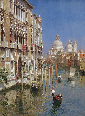 The Grand Canal, Venice, undated | Rubens Santoro | Gemälde Reproduktion