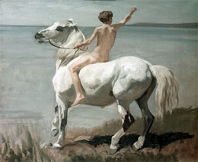 Der Junge auf dem Schimmel, n.d. by Rudolf Koller | Painting Reproduction