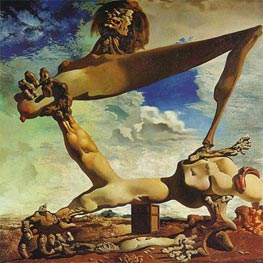 Soft Construction with Boiled Beans - Premonition of Civil War | Dali | Painting Reproduction