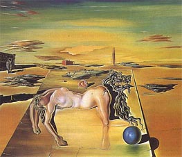 The Invisible Sleeping Woman, Horse, Lion etc. | Dali | Painting Reproduction