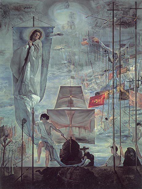The Discovery of America by Christopher Columbus, c.1958/59 | Dali | Gemälde Reproduktion