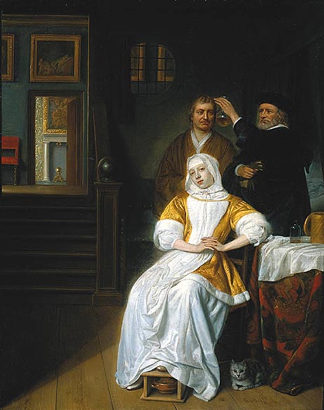 Die anämische Dame, c.1660/70 | Hoogstraten | Gemälde Reproduktion