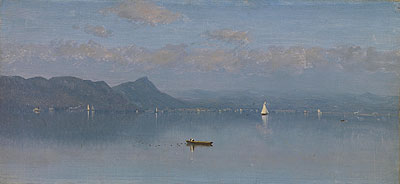 Morning on Haverstraw Bay, Hudson River, 1866 | Sanford Robinson Gifford | Gemälde Reproduktion