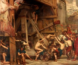 The Catapult | Edward Poynter | Painting Reproduction