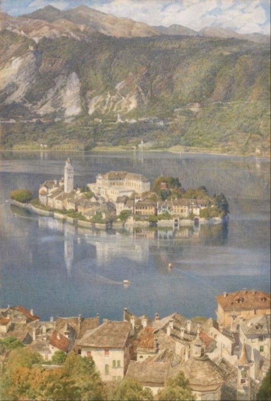Edward Poynter | Isola San Giulio, Lago d'Orta, 1898 Isola San Giulio, Lago d'Orta, 1898 | Edward Poynter
